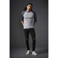 Anvil Póló Anvil férfi, heather blue/heather grey, XS